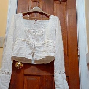 Free people top, fairy core, cottage core, coquette